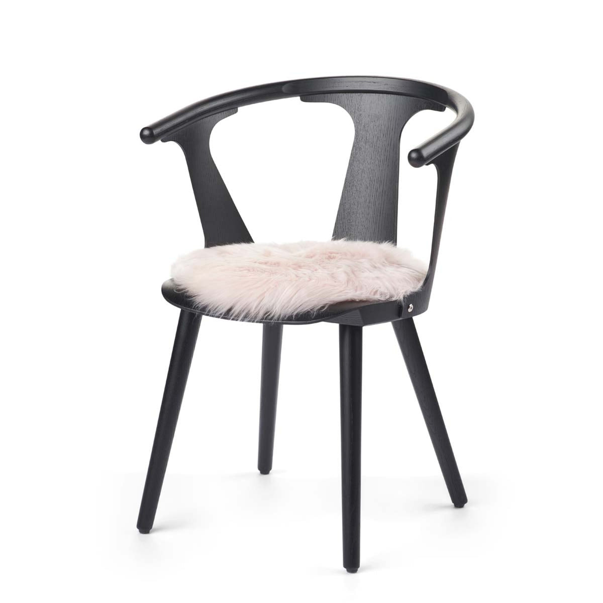 Pitkä Villa Lampaannahka Istuinpäällinen | Ø38 cm Karkkipinkki