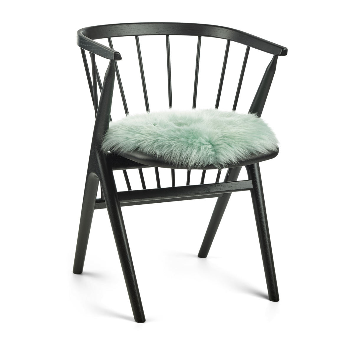 Pitkä Villa Lampaannahka Istuinpäällinen | Ø38 cm Minttu