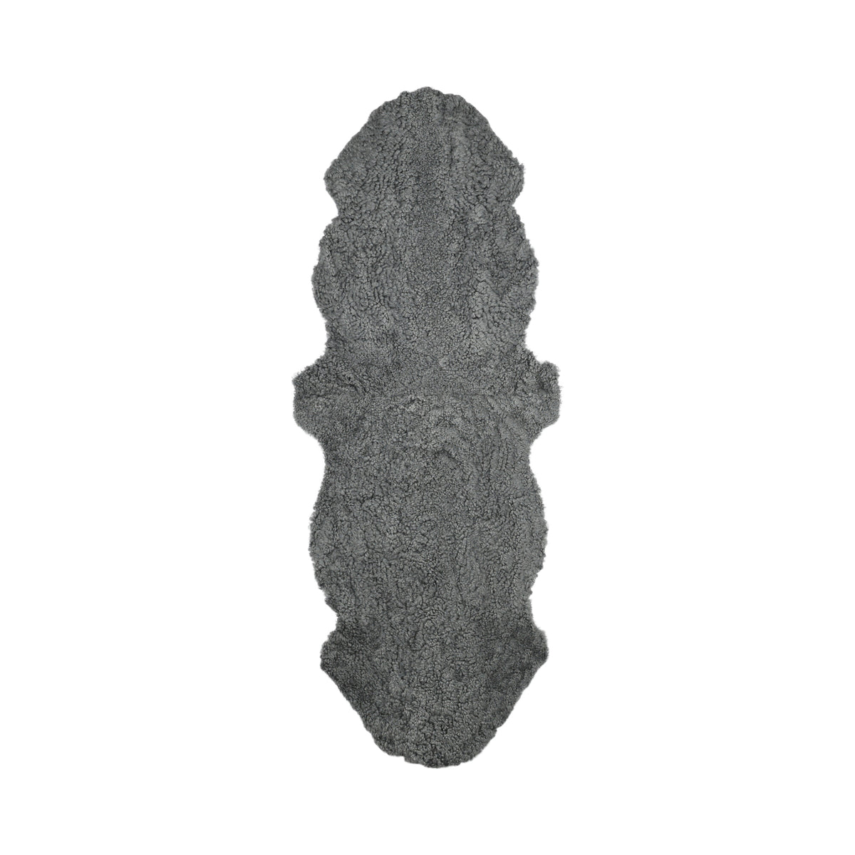 Kaksinkertainen lampaannahka | Lyhyt villa | Uusi-Seelanti | 160x60 cm Skandinavia vaaleanharmaa
