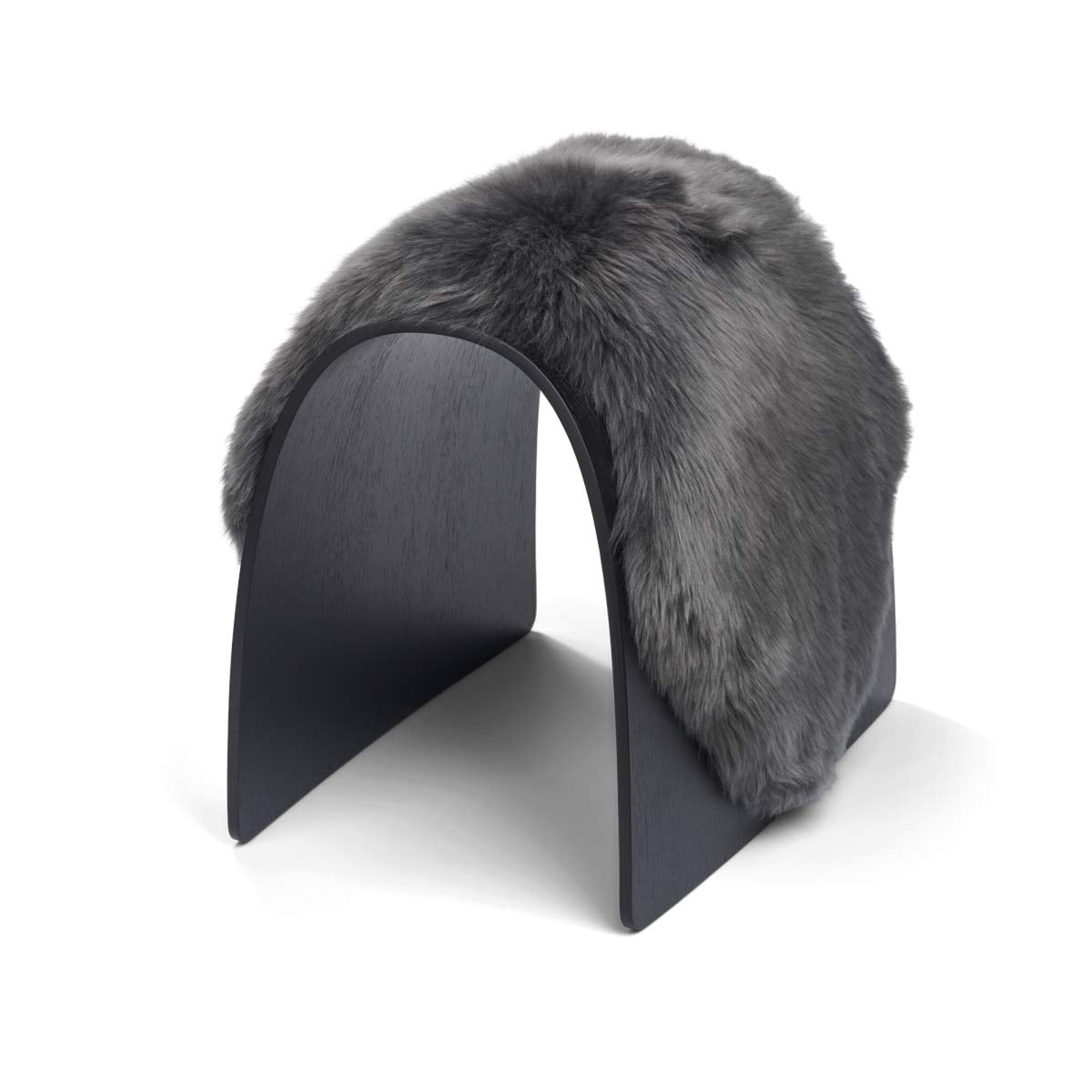 Sheep Stool -päällinen | Pitkä villa Teräs / 90x35 cm