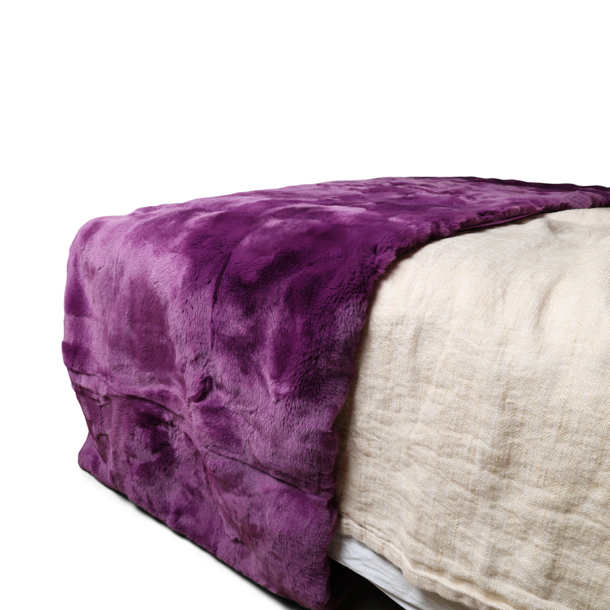 Premium-laadukas vuodejalkalista | Rex-kaniini | 238x55 cm Violetti