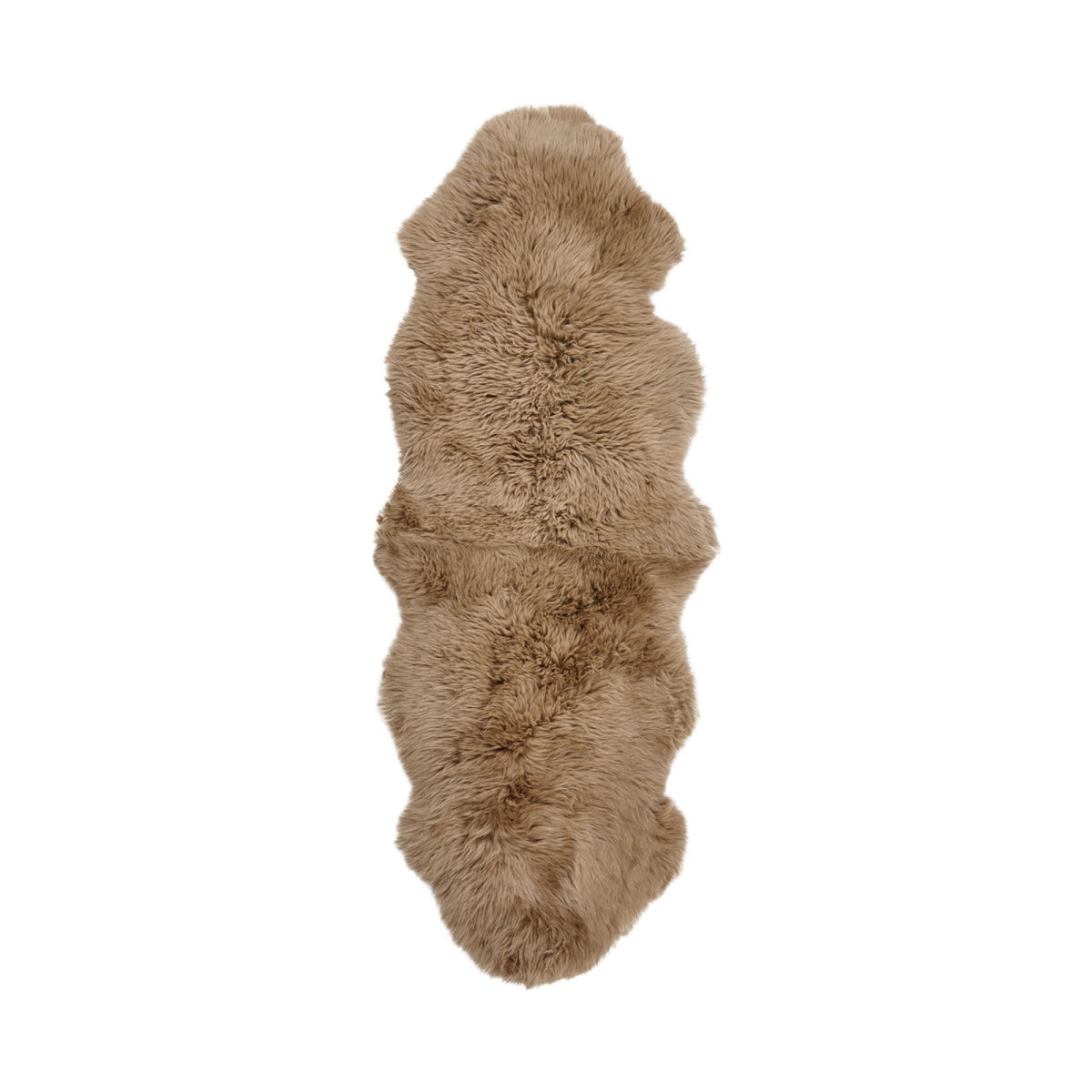 Premium-laatu | Kaksinkertainen uusiseelantilainen lampaannahka | Pitkä villa | Matto 180 cm Taupe
