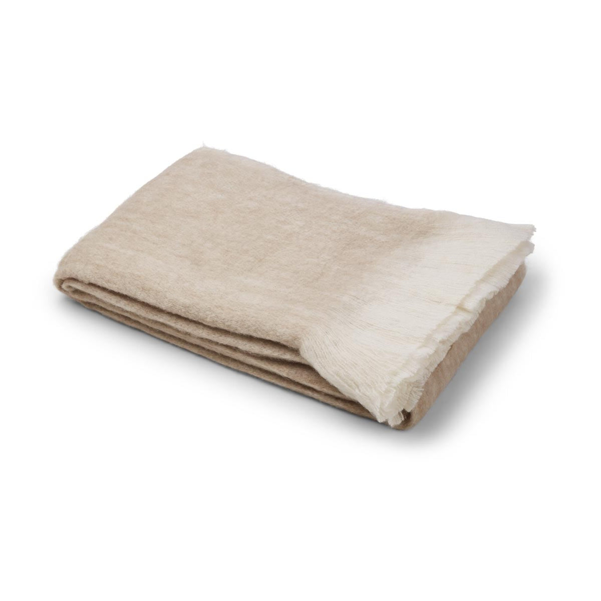 Mohairvillaviltti | 130x170 cm Vaaleanbeige