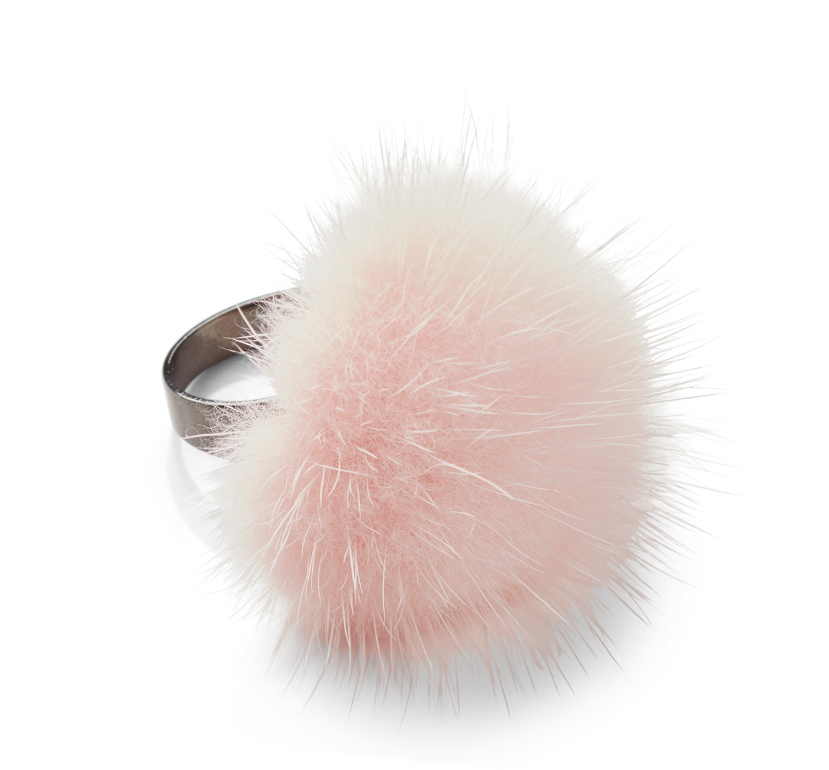 Rengassormukset Pomponilla Vauvanpinkki