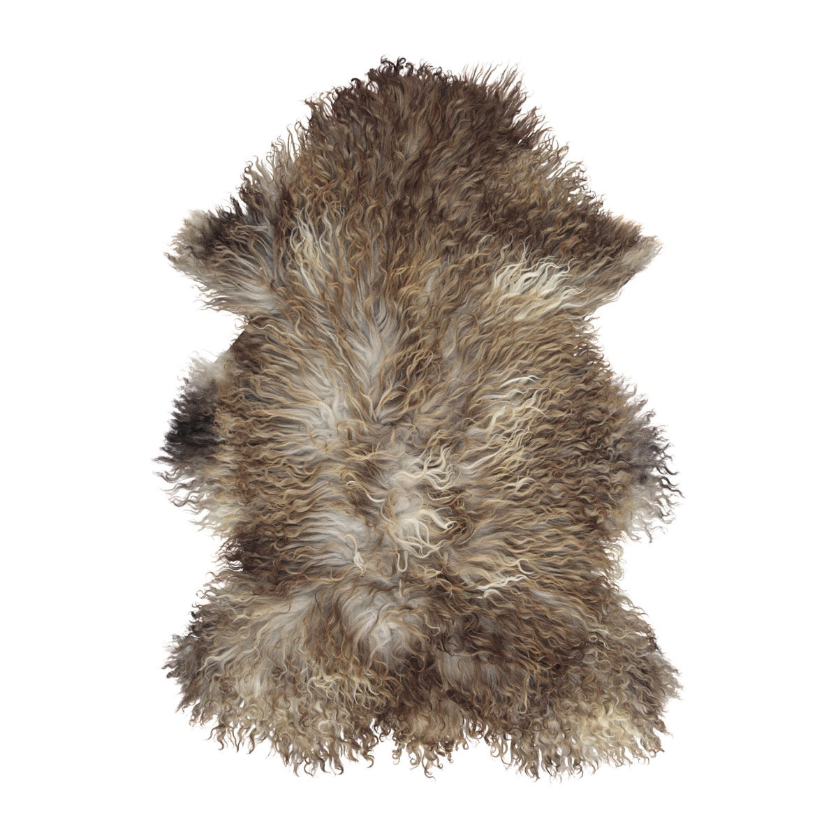Itävaltalainen lampaannahka | Kihara | Luonnonvärit | 90 cm Harmaabeige
