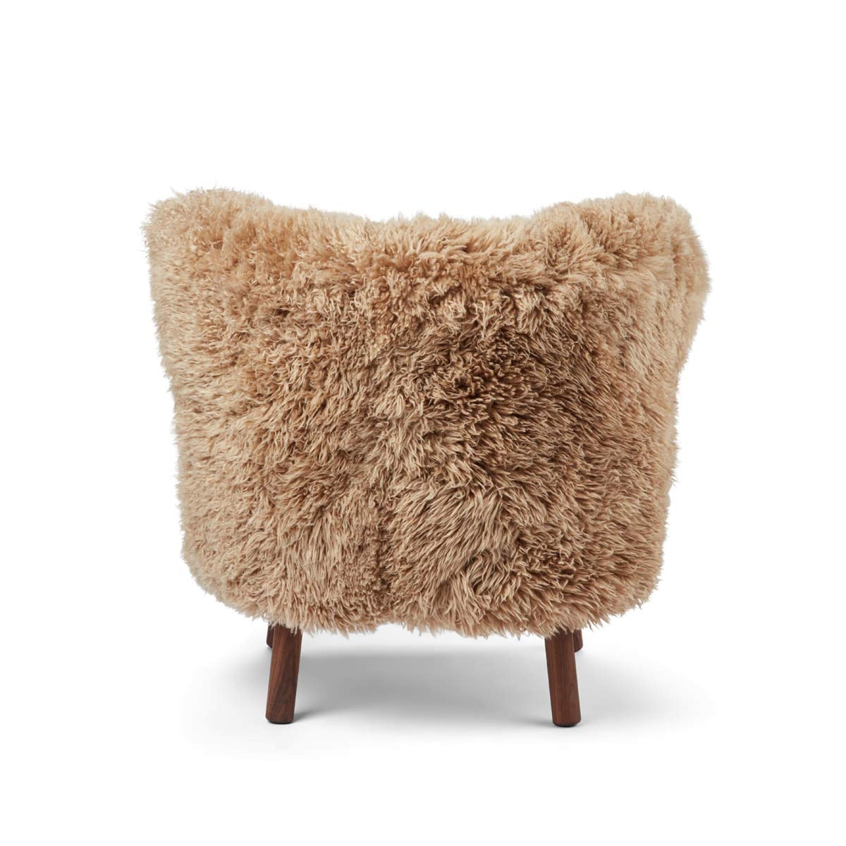 Emil Lounge Chair | Pitkä Villa Hunaja / Pähkinäpuujalat