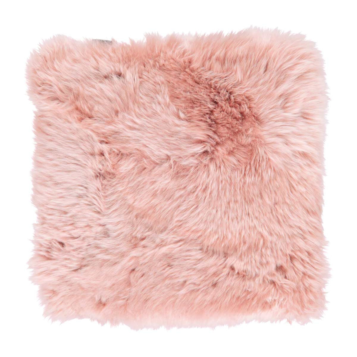 Pitkä Villa Lampaannahka Istuinpäällinen | Täytteellä | 37x37 cm Rosa