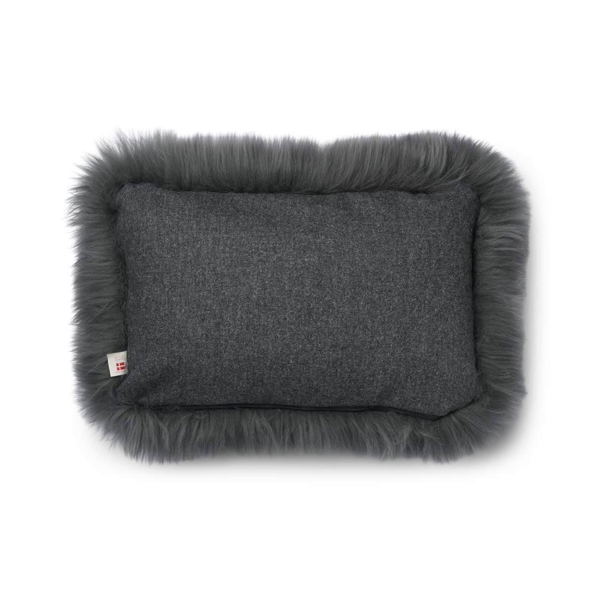 Pitkä Villa Lampaannahkatyyny | 52x52 cm | 34x52 cm Kallio/Teräs / 34x52 cm