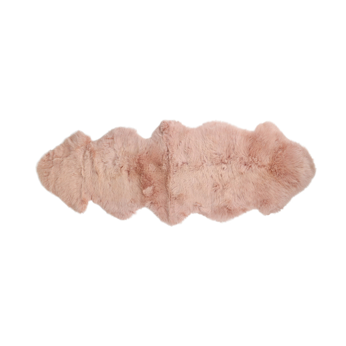 Merino-lampaannahka, kaksinkertainen | Pitkä villa | 170x60 cm Rosa