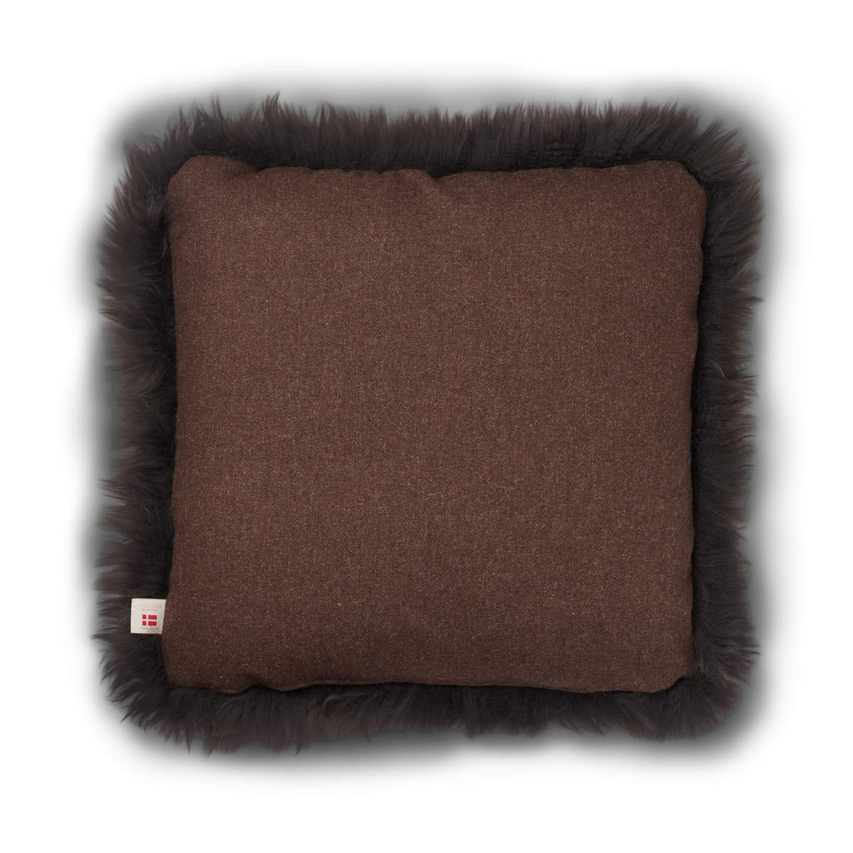 Pitkä Villa Lampaannahkatyyny | 52x52 cm | 34x52 cm Ruskea/Pähkinä / 52x52 cm