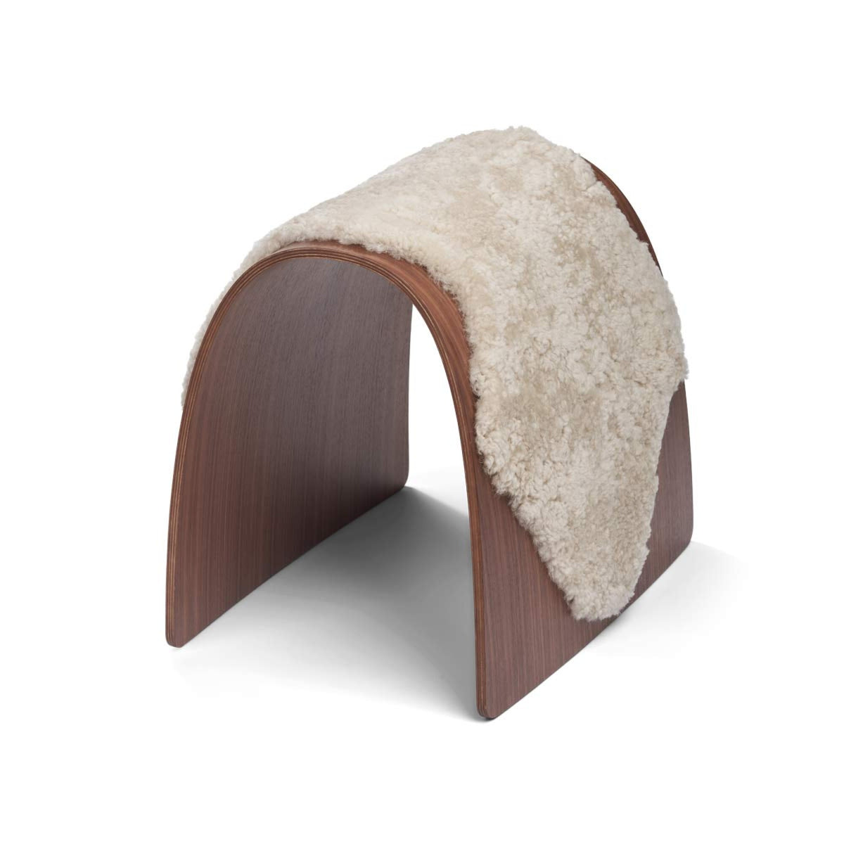 Sheep Stool -päällinen | Lyhyt villa Helmi / 90x35 cm