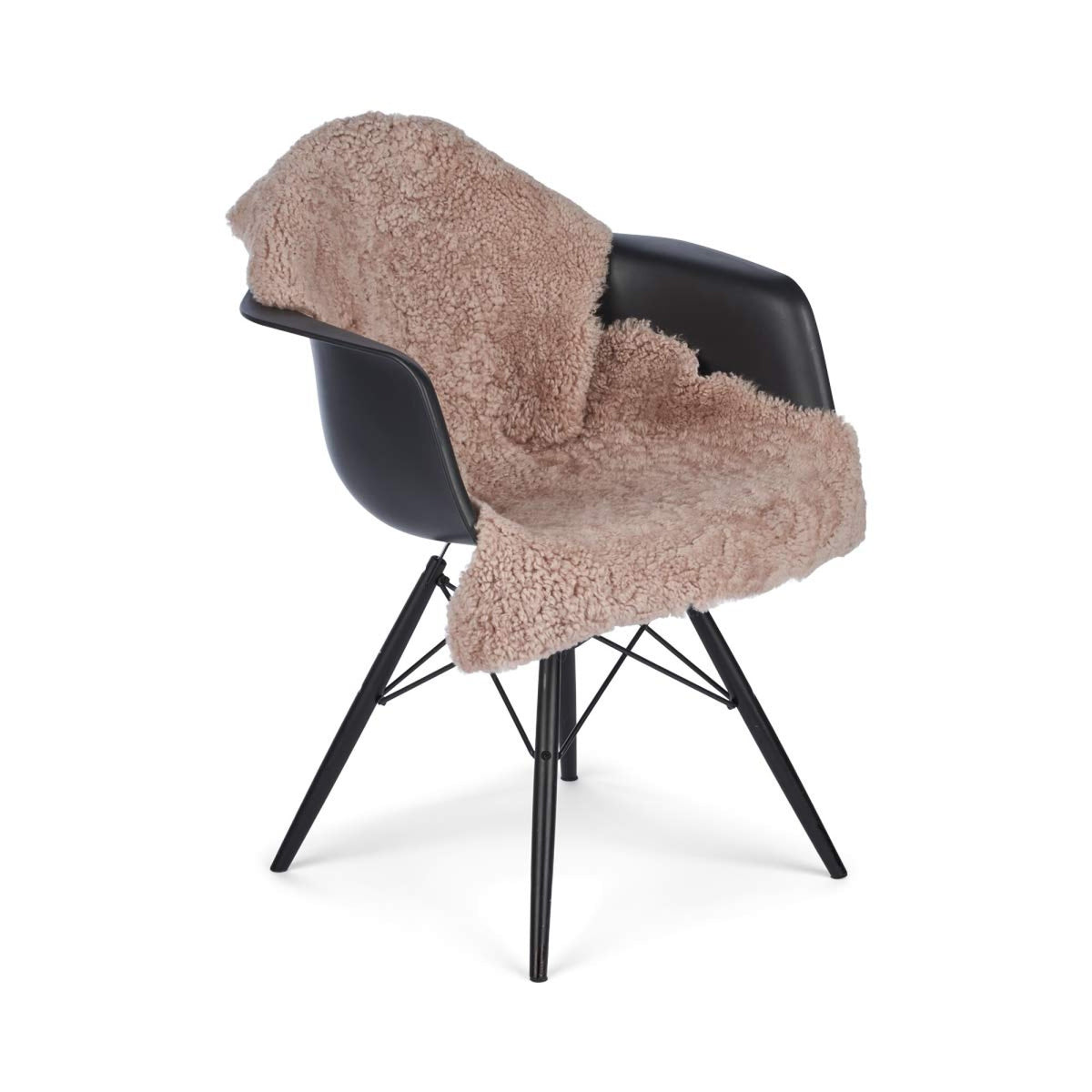 Uusiseelantilainen Lampaannahka | Premium | Lyhyt Kihara Villa | Matto 90 cm Savunharmaa