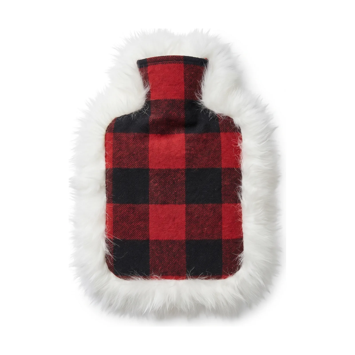 Kuumavesipullo | Lampaannahka ja Villa | 37x27 cm Rob Roy Tartan Red/Norsunluu