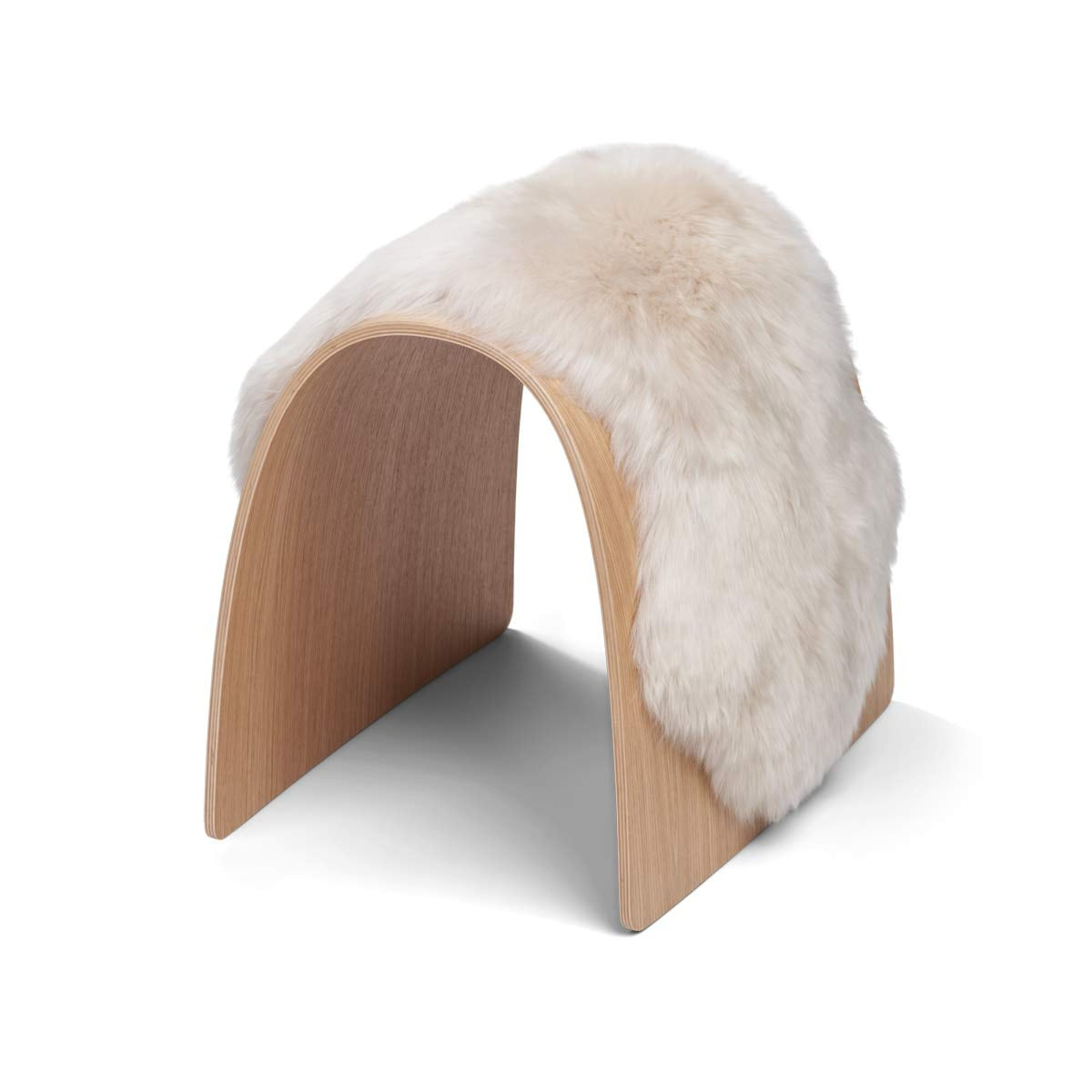 Sheep Stool -päällinen | Pitkä villa Pellava / 100x37 cm
