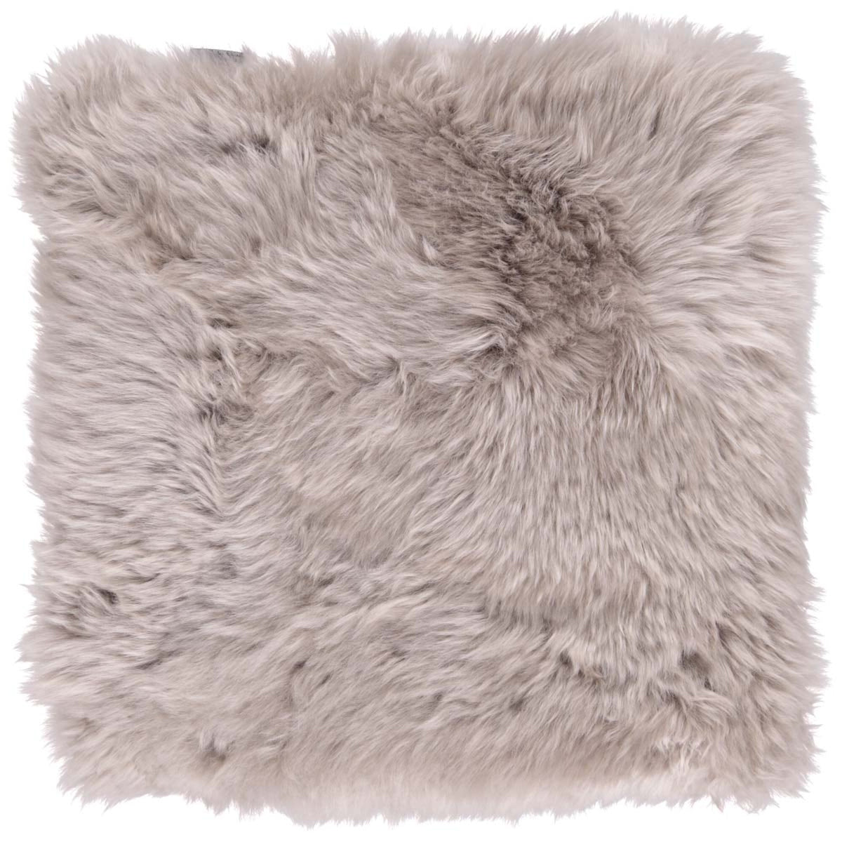 Pitkä Villa Lampaannahka Istuinpäällinen | Täytteellä | 37x37 cm Kyyhkynharmaa