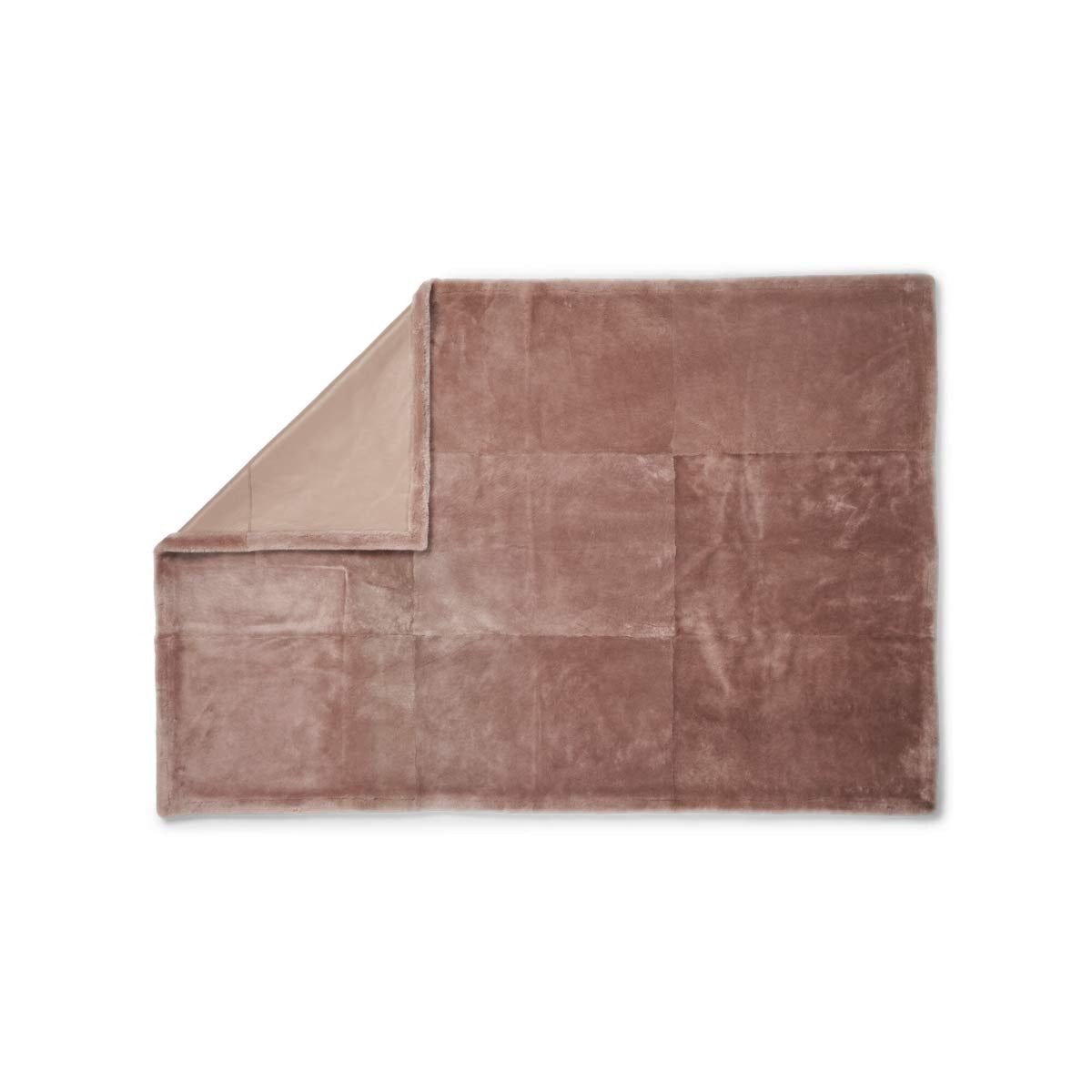Angelina-viltti | Kaksipuolinen lampaannahka | Lyhyt villa Stucco Sand / 140x200 cm