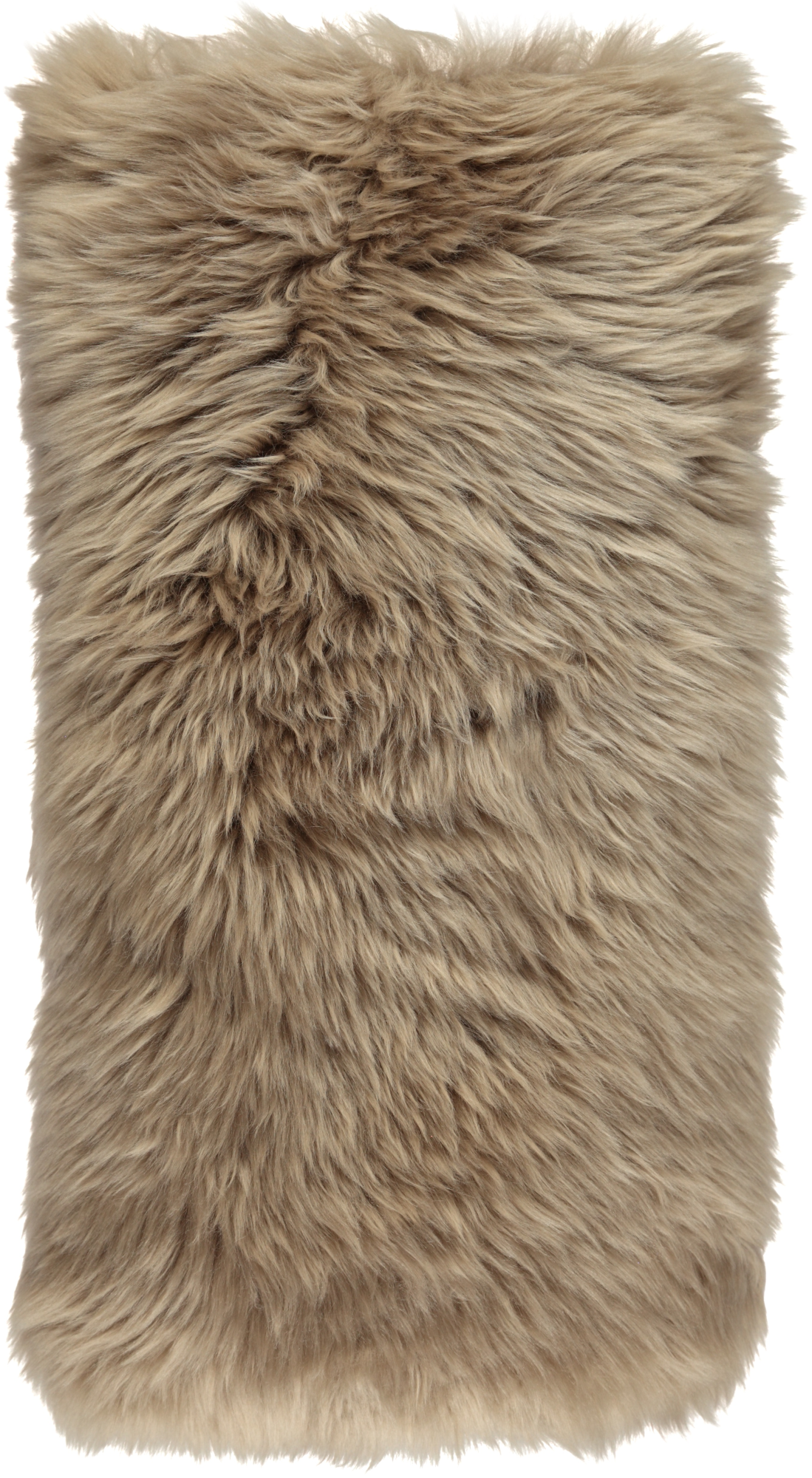 Pitkä Villa Lampaannahkatyyny | 28x56 cm Taupe