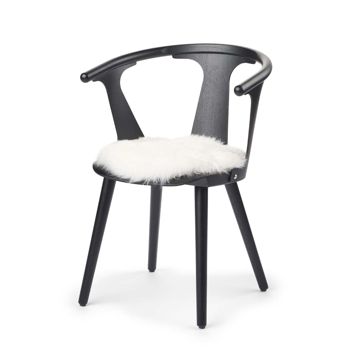 Pitkä Villa Lampaannahka Istuinpäällinen | Ø38 cm Norsunluu