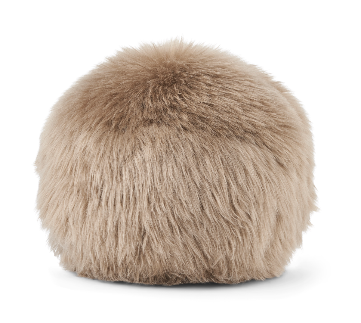 Angelite-pyöreä tyyny | D30 cm | D25 | D35 | Pitkä villa Taupe / D30 cm