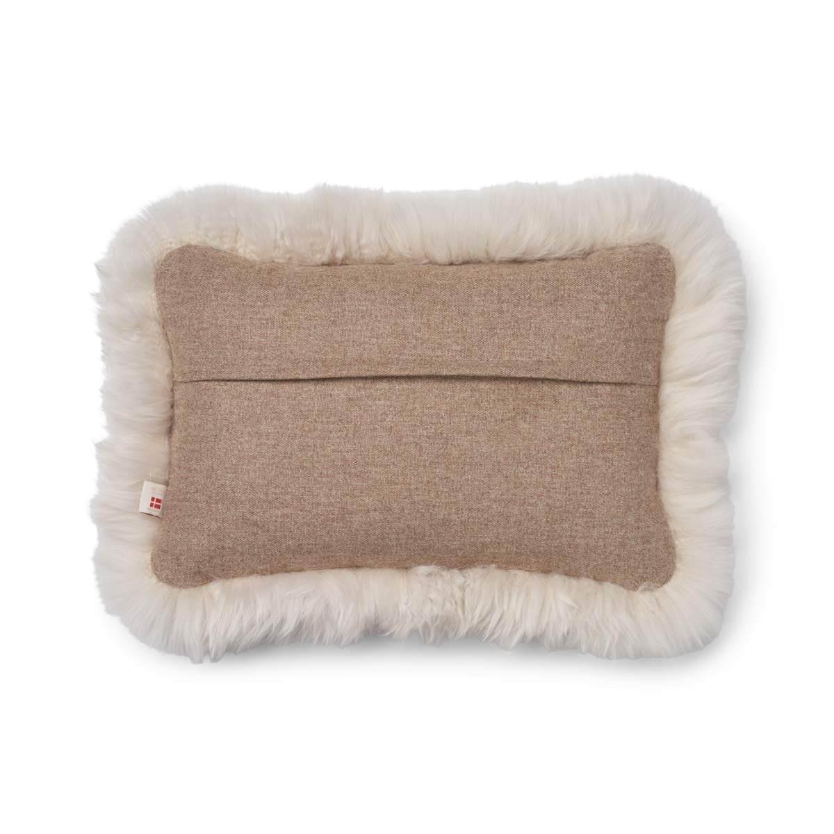 Villatyyny | Pitkä villa -reunus | 52x52 cm | 34x52 cm Beige/Pellava / 34x52 cm