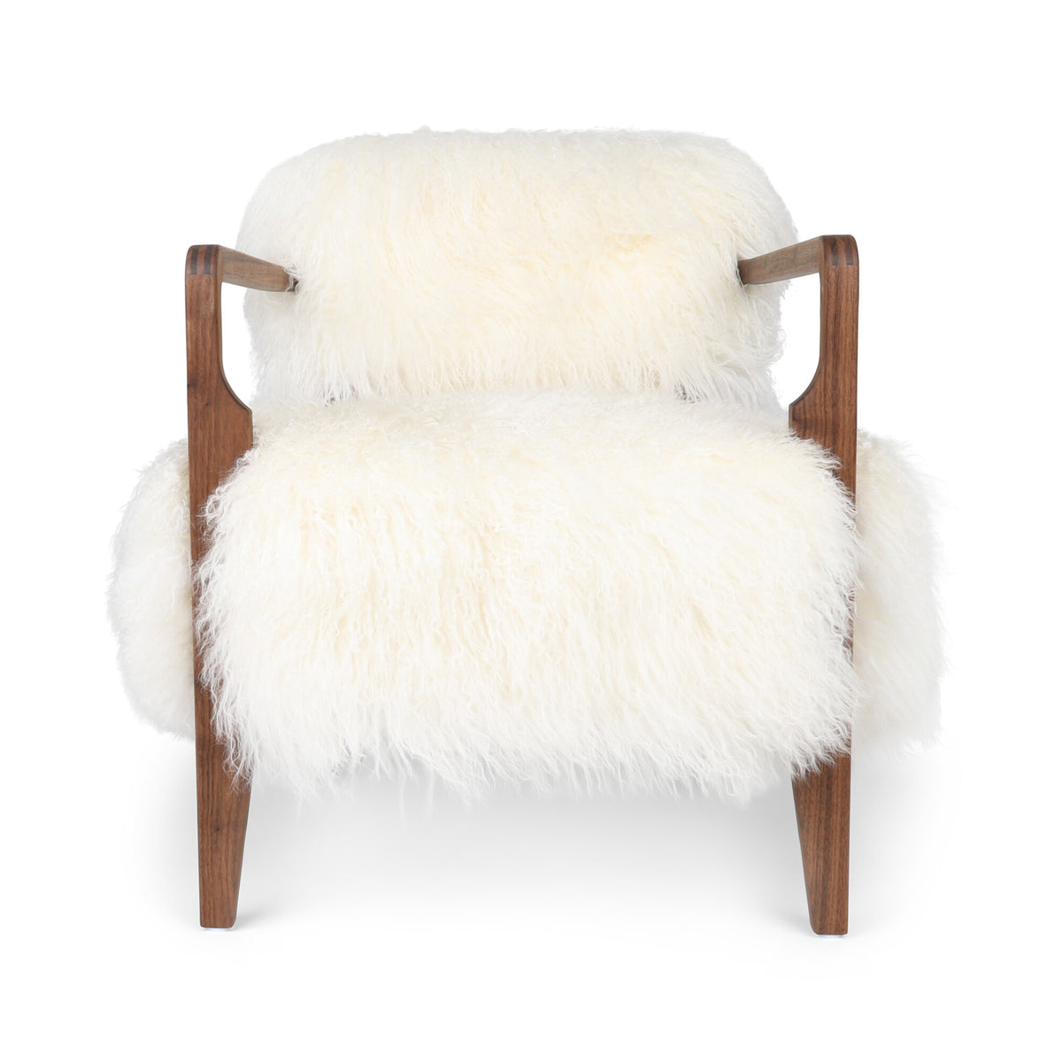 Lina-nojatuoli | Tiibetiläinen lampaannahka | Pitkä villa