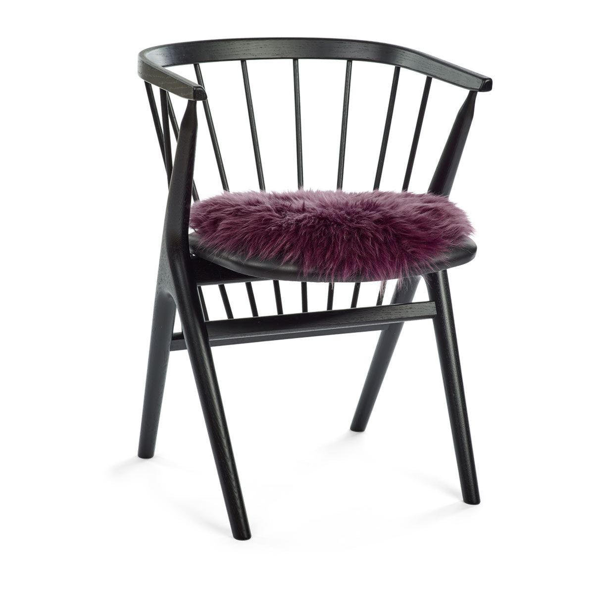 Pitkä Villa Lampaannahka Istuinpäällinen | Ø38 cm Munakoiso