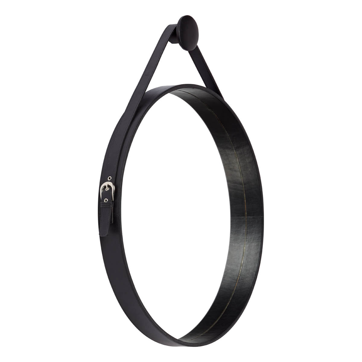 Nahkainen peili | Ø60 cm