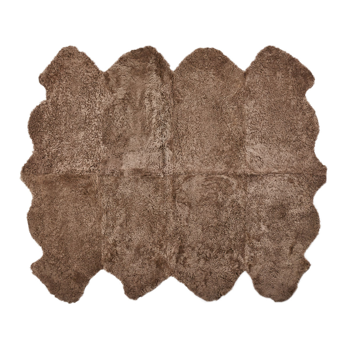 Premium | Uusiseelantilainen Lampaannahka | Lyhyt Kiharavailla | Matto 180x214 cm Taupe