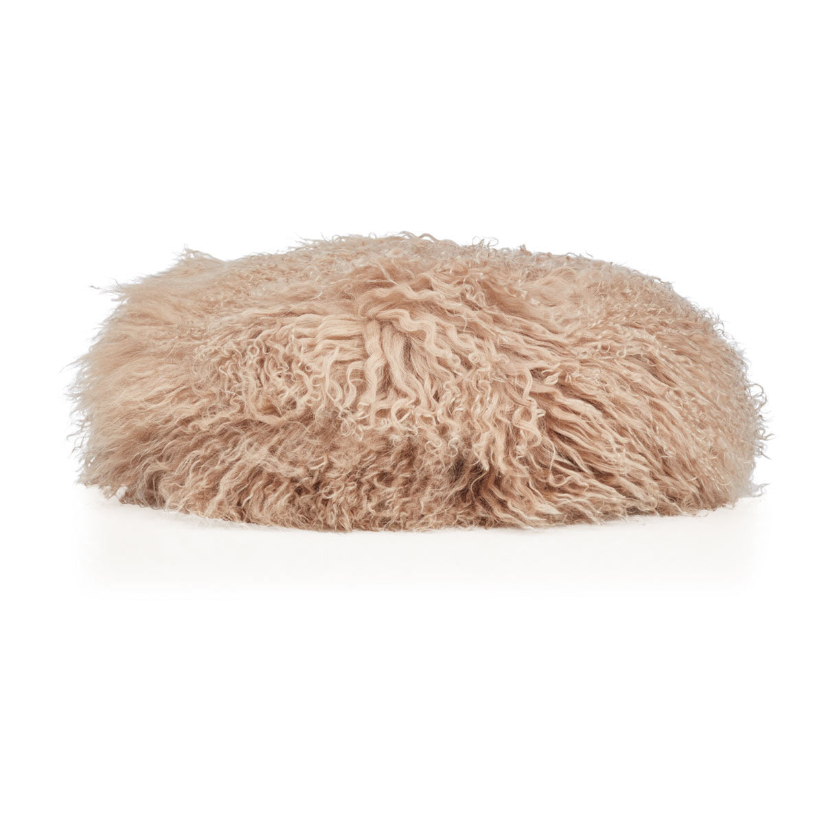 Tiibetiläinen jakkarapäällinen | Ø35xH17 cm Lämmin hiekka