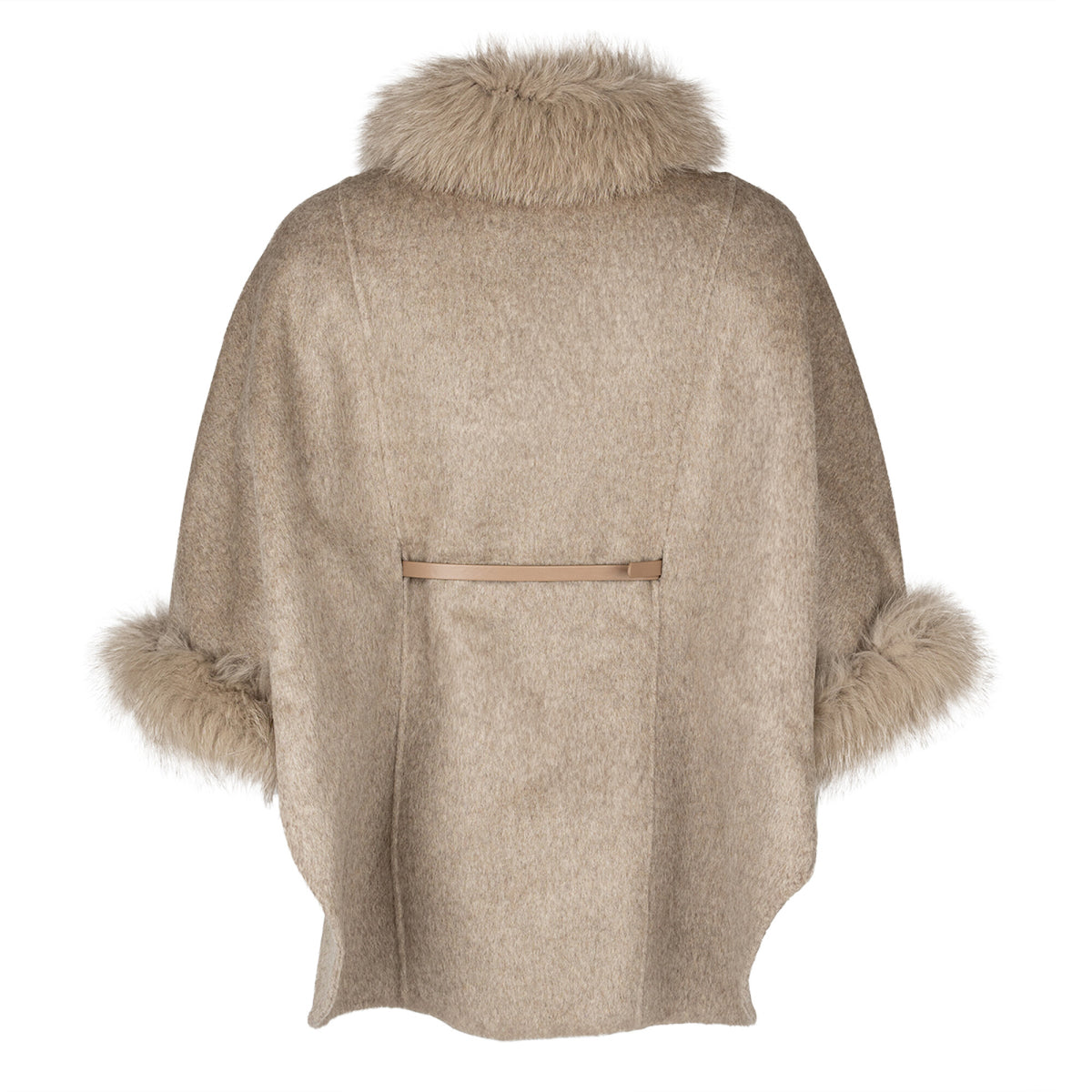 Lorraine-poncho Taupe / Onesize