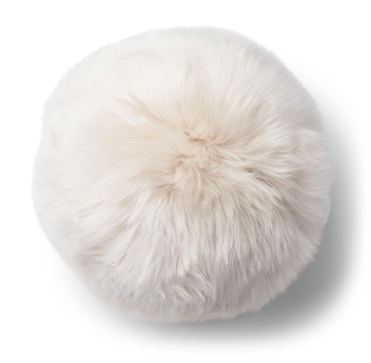 Angelite-pyöreä tyyny | D30 cm | D25 | D35 | Pitkä villa Pellava / D30 cm