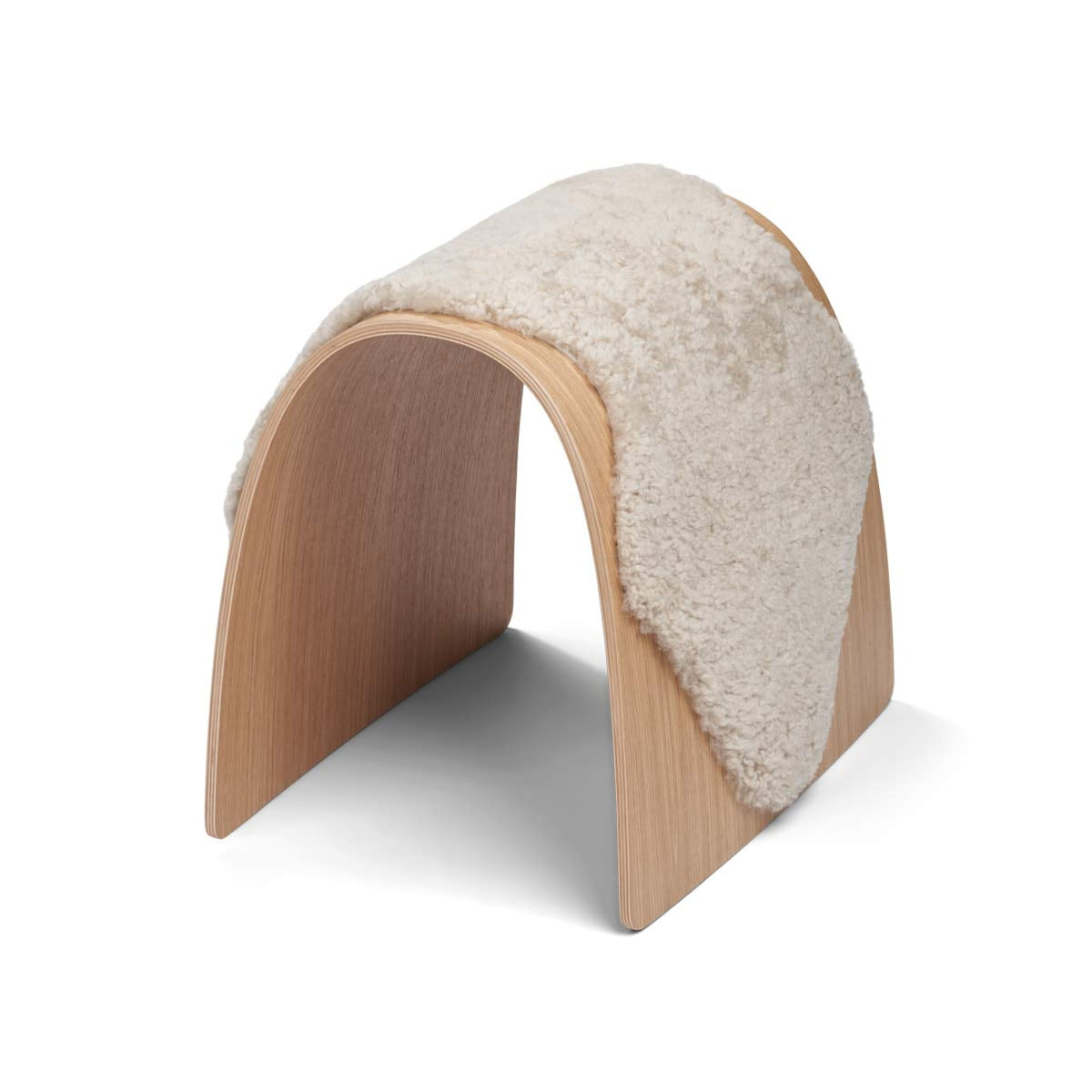 Sheep Stool -päällinen | Lyhyt villa Helmi / 67x30 cm