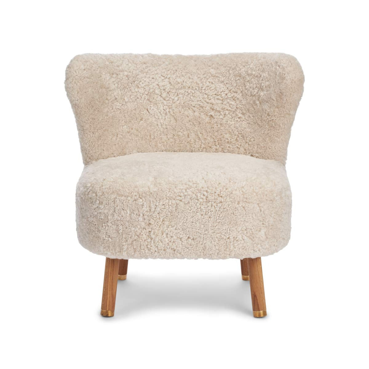 Emil Lounge Chair | Lyhyt villa Helmi / Tammijalat messingillä