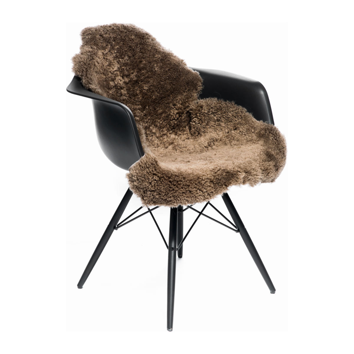 Uusiseelantilainen Lampaannahka | Premium | Lyhyt Kihara Villa | Matto 90 cm Taupe