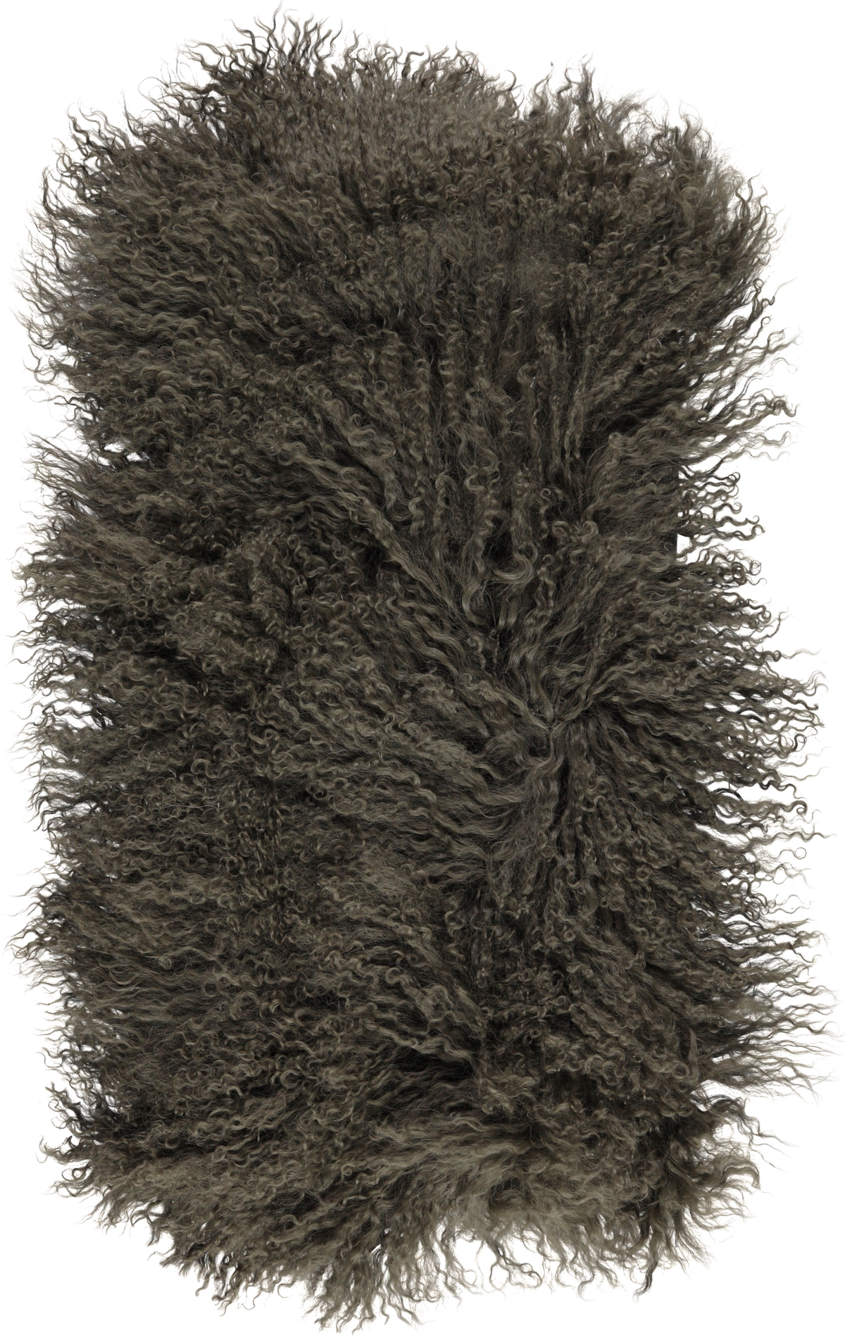 Mongolialainen kiharakarvainen tyyny | 28x56 cm Hedge Green
