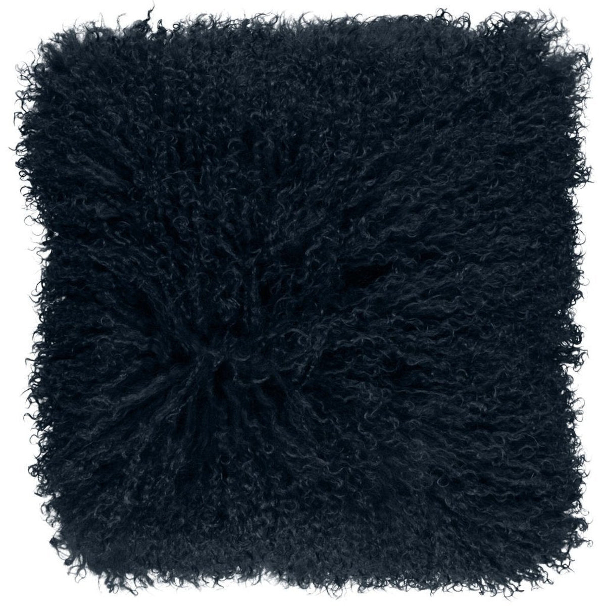 Mongolialainen Kiharavillatyyny | 40x40 cm Navy
