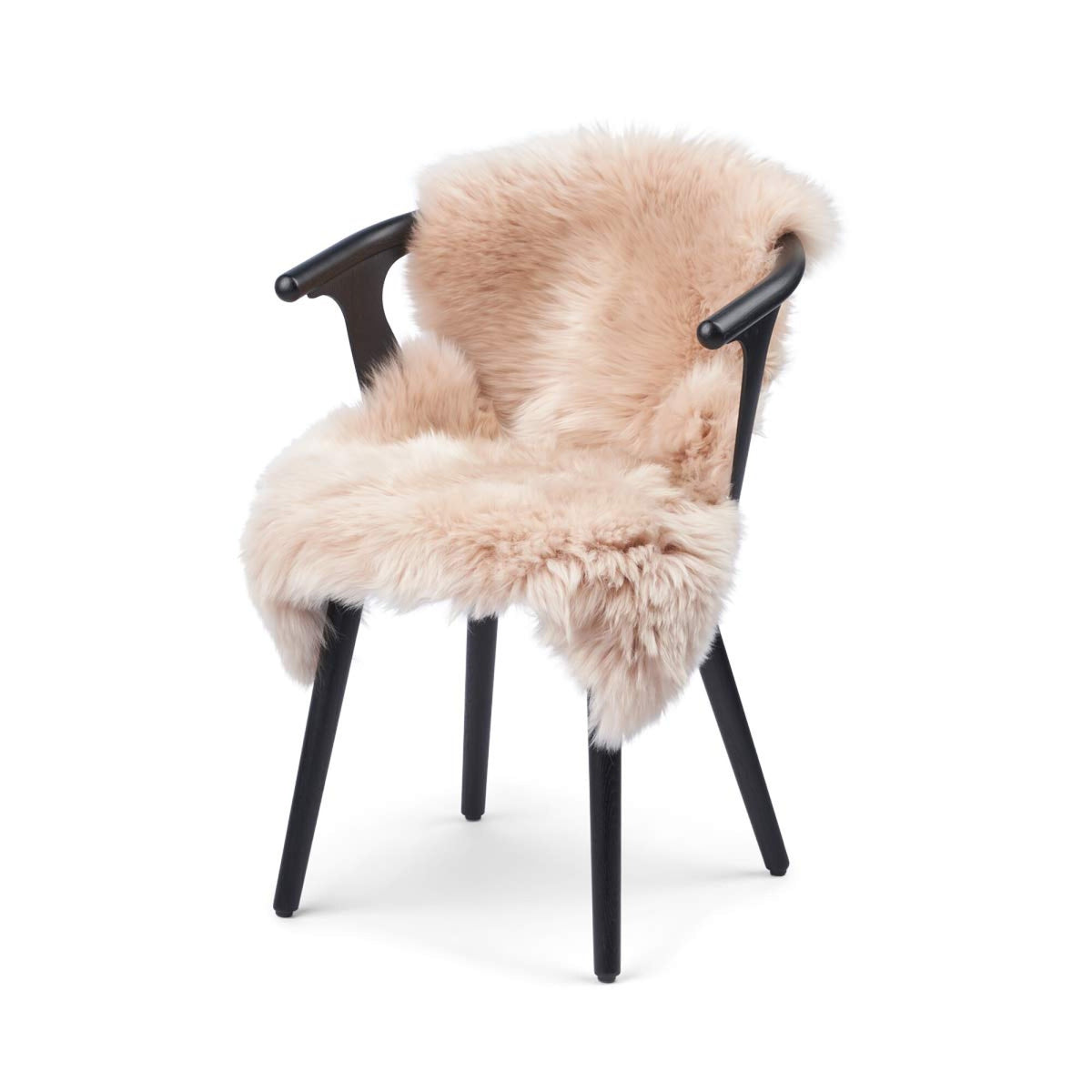 Premium | Uusiseelantilainen Lampaannahka | Pitkä Villa | 100 cm Savunharmaa