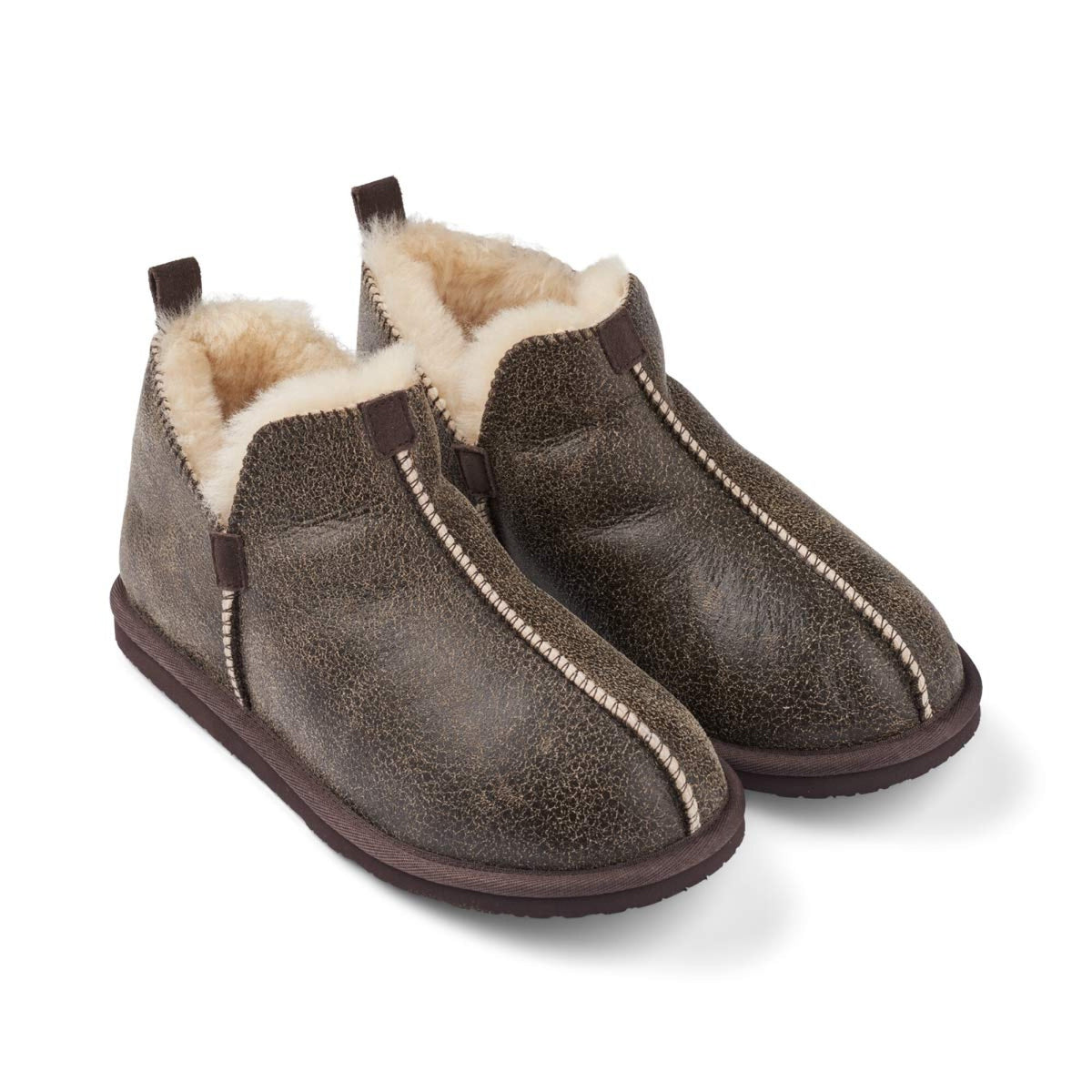 Unisex-saapas Rustiikki ruskea nappa / 35
