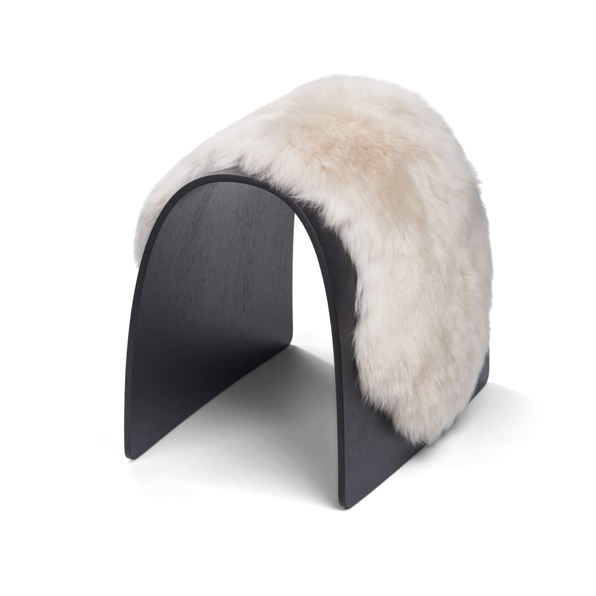 Sheep Stool -päällinen | Pitkä villa Pellava / 90x35 cm