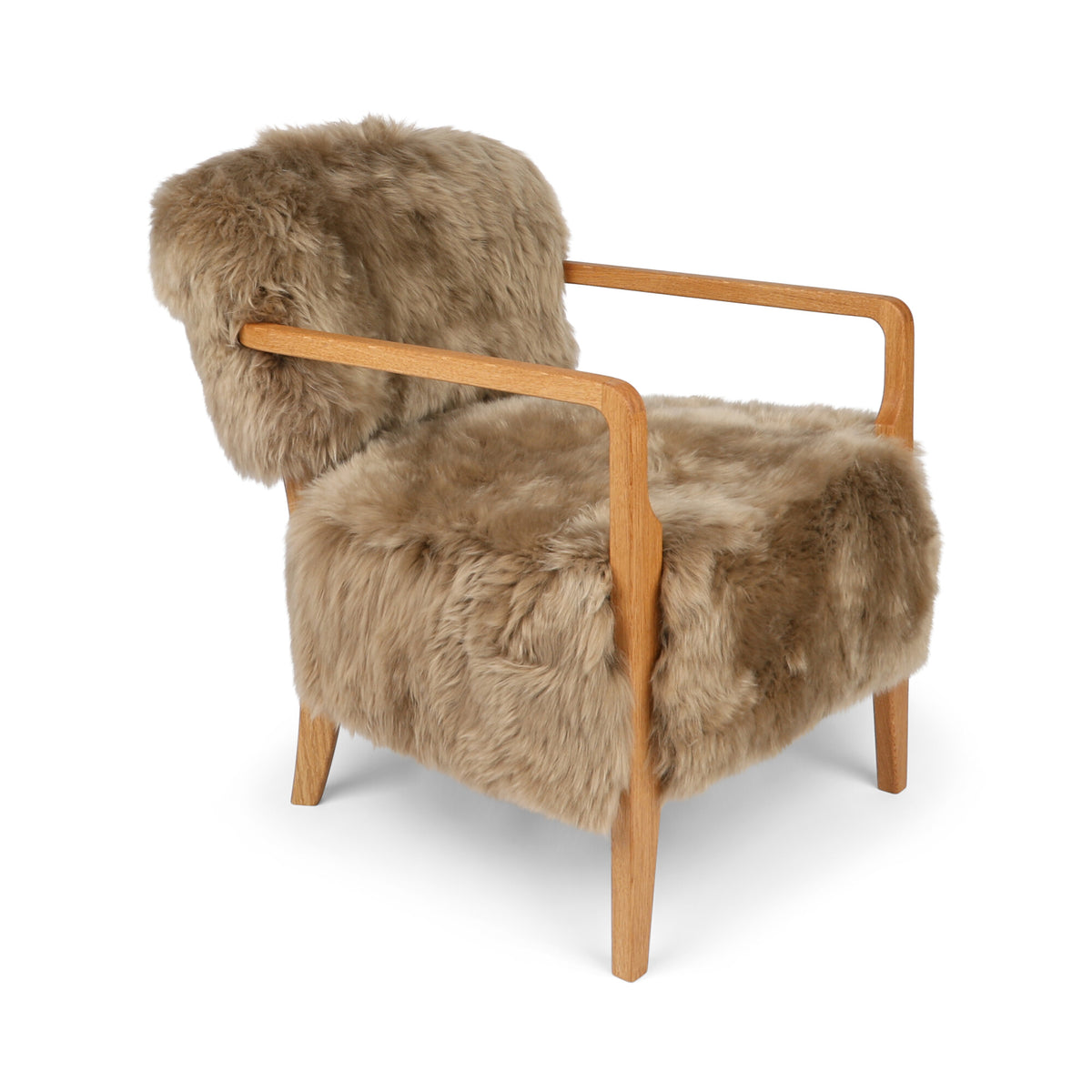 Lina Lounge Chair | Uusiseelantilainen Lampaannahka | Pitkä Villa