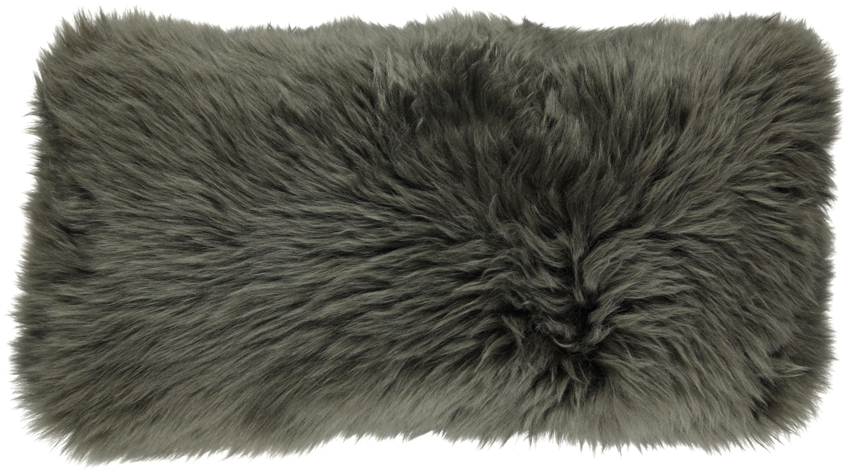 Pitkä Villa Lampaannahkatyyny | 28x56 cm Hedge Green