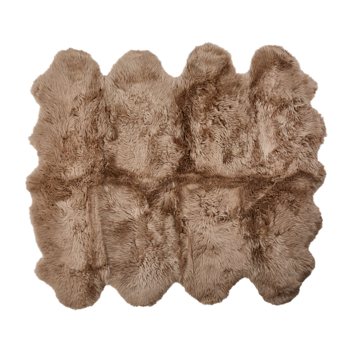 Premium | Uusiseelantilainen Lampaannahka | Pitkä Villa | Matto 180x214 cm Taupe
