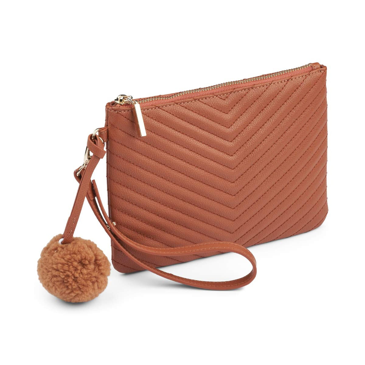 Helene Clutch Nahkanruskea