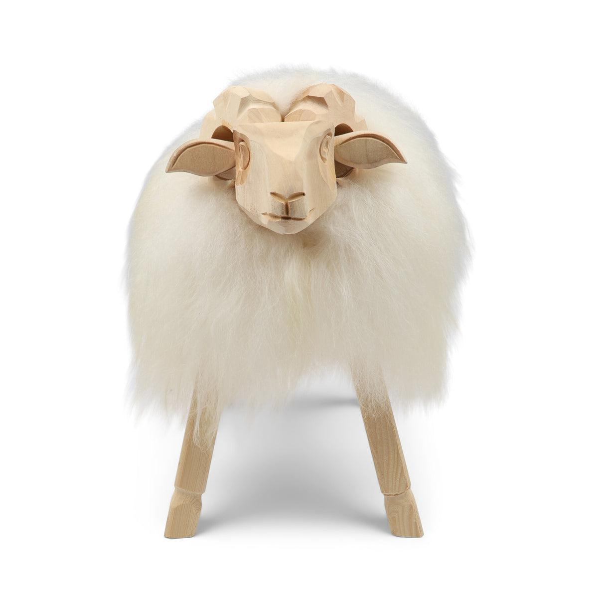 Alpine Sheep -lammaspatsas Luonnonvalkoinen / 50x25x45 cm