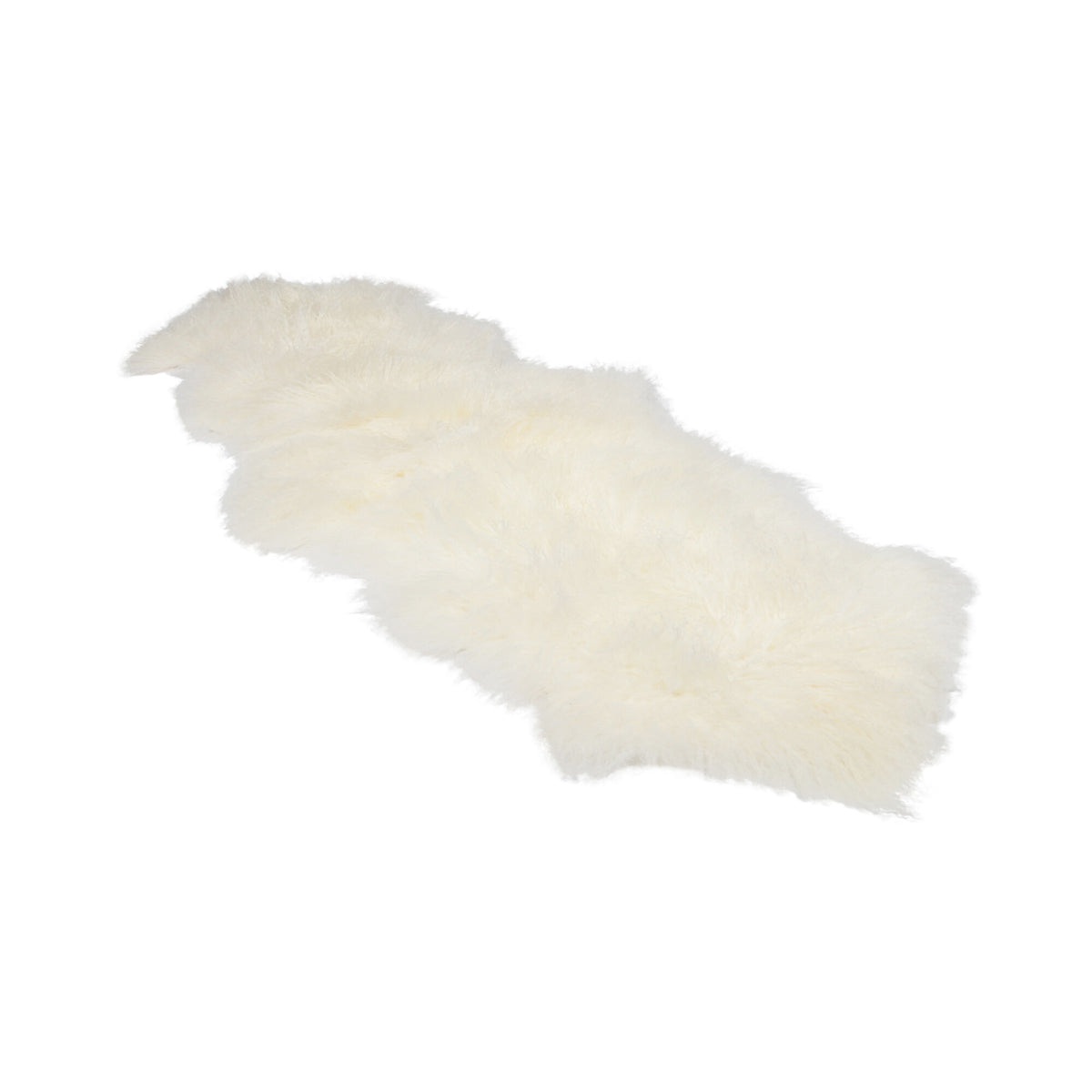 Kaksinkertainen mongolialainen lampaannahka | 150x50 cm Norsunluu