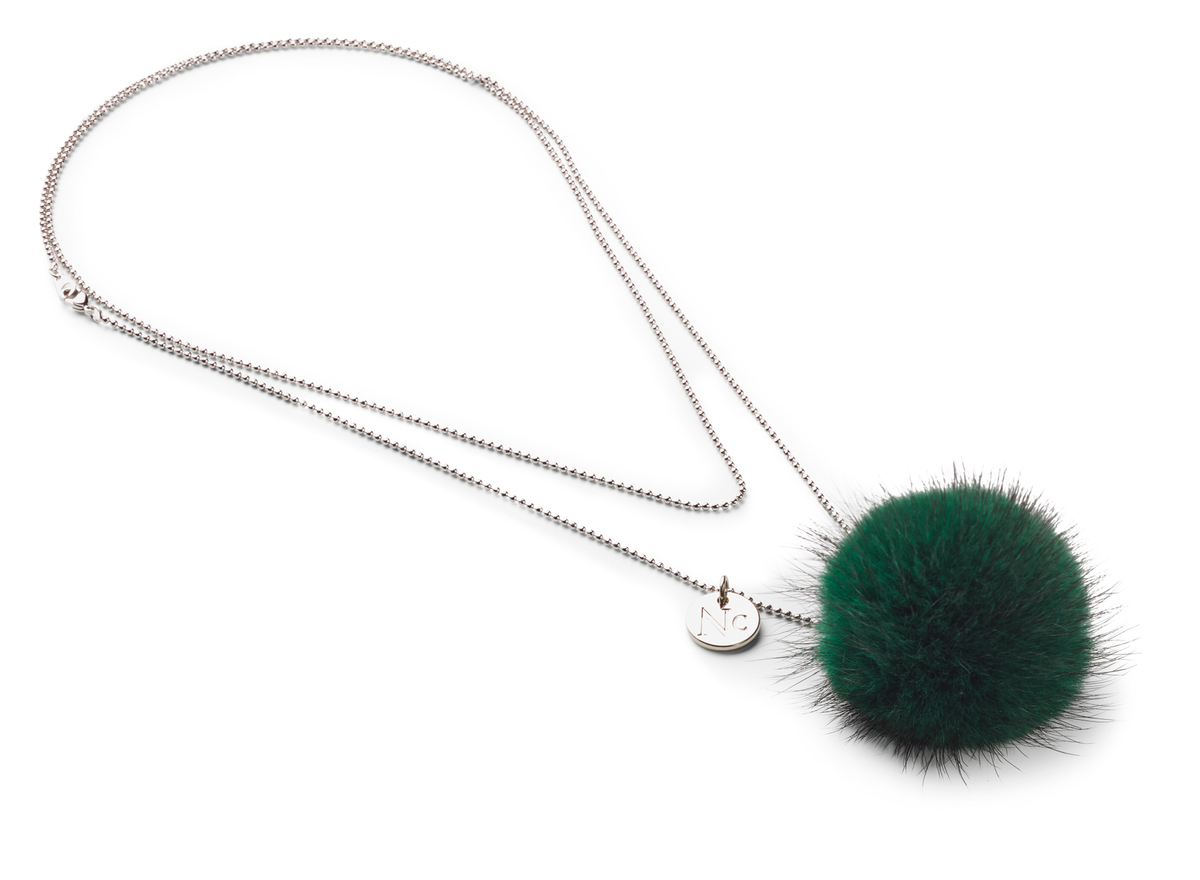 Kaulanauha Pom Pom Ruohonvihreä