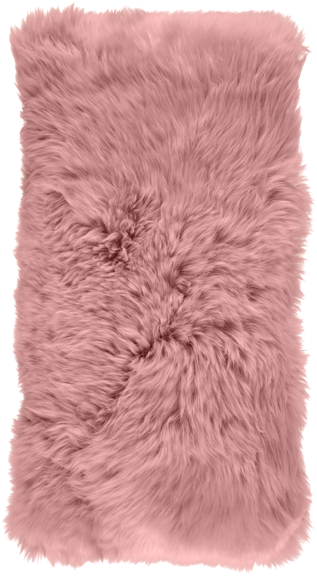 Pitkä Villa Lampaannahkatyyny | 28x56 cm Rosa