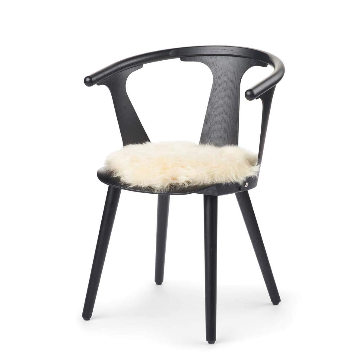 Pitkä Villa Lampaannahka Istuinpäällinen | Ø38 cm Vaalea hunaja