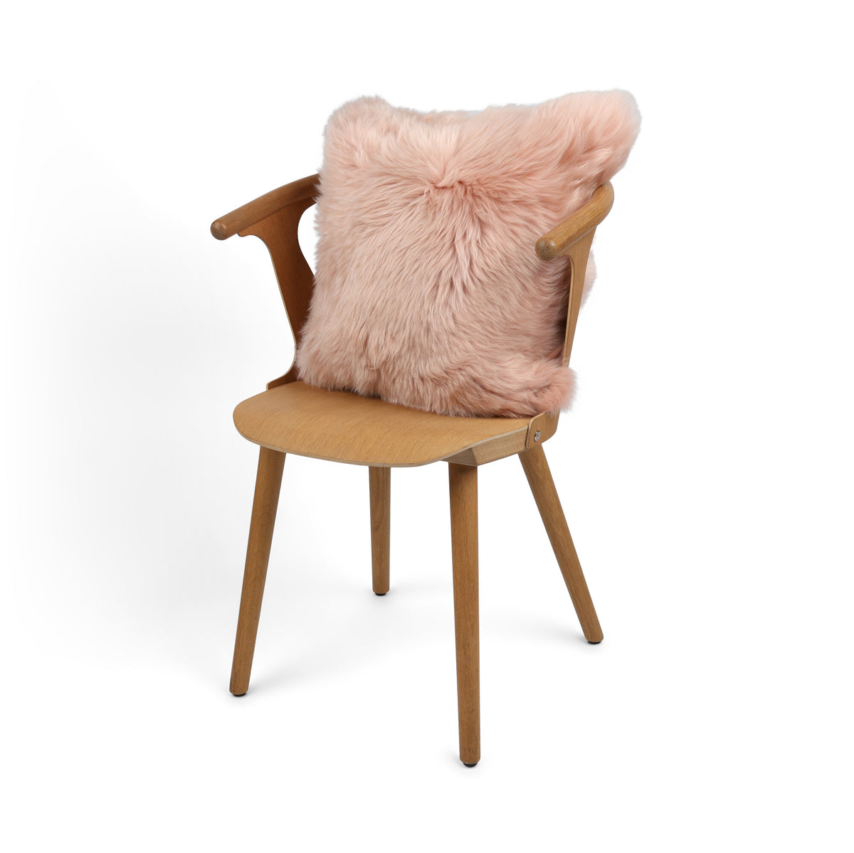 Lampaannahkatyyny | Pitkä villa | Uusi-Seelanti | 50x50 cm Rosa