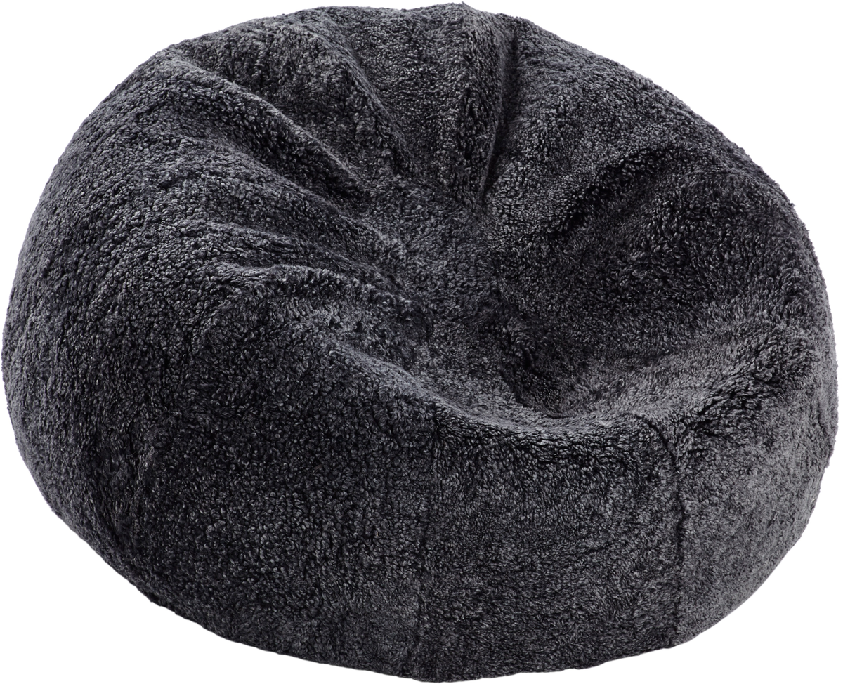 Pyöreä Lampaannahkasäkkituoli | Lyhyt Villa | Medium | Large